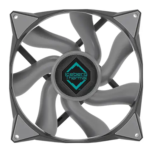 Iceberg Thermal IceGALE Xtra Carcasa del ordenador Ventilador 14 cm Gris 1 pieza(s