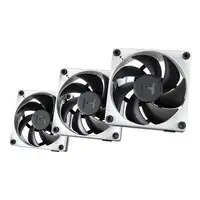 HYTE THICC FP12 Procesador Ventilador 12 cm Negro, Blanco 3 pieza(s)