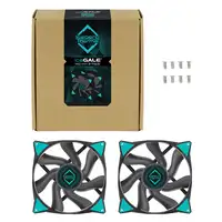 Iceberg Thermal IceGALE Carcasa del ordenador Ventilador 14 cm Negro 2 pieza(s)