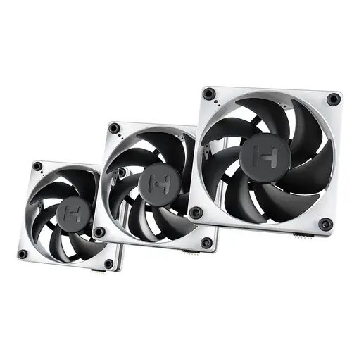 HYTE THICC FP12 Carcasa del ordenador Ventilador 12 cm Negro, Blanco 3 pieza(s)
