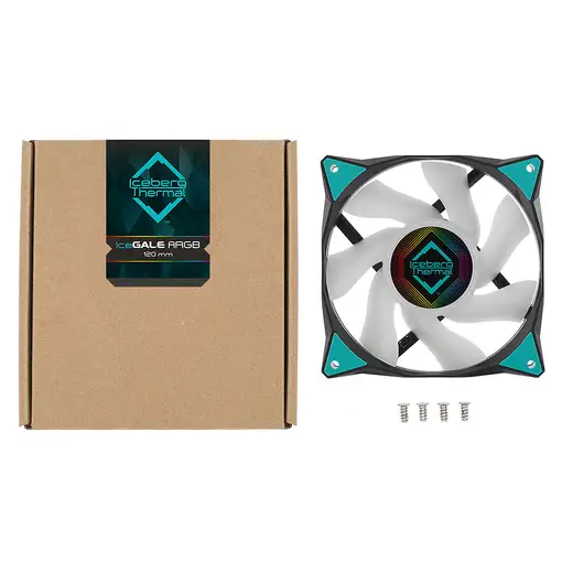 Iceberg Thermal IceGALE ARGB Carcasa del ordenador Ventilador 12 cm Negro 1 pieza(