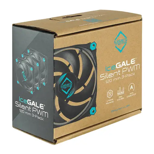 Iceberg Thermal IceGALE Silent PWM Carcasa del ordenador Ventilador 12 cm Negro 3