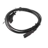 Lanberg CA-C7CA-11CC-0030-BK cable de transmisión Negro 3 m CEE7/16 C7 acoplador