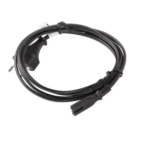 Lanberg CA-C7CA-11CC-0030-BK cable de transmisión Negro 3 m CEE7/16 C7 acoplador