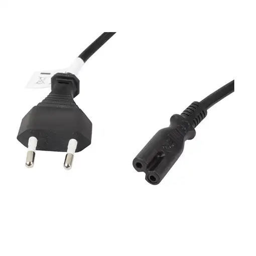 Lanberg CA-C7CA-11CC-0030-BK cable de transmisión Negro 3 m CEE7/16 C7 acoplador