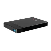 Lindy 43331 caja para disco duro externo Carcasa de disco duro/SSD Negro 2.5"