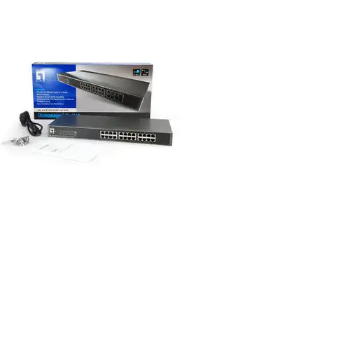 LevelOne FSW-2450 switch No administrado Fast Ethernet (10/100) Negro