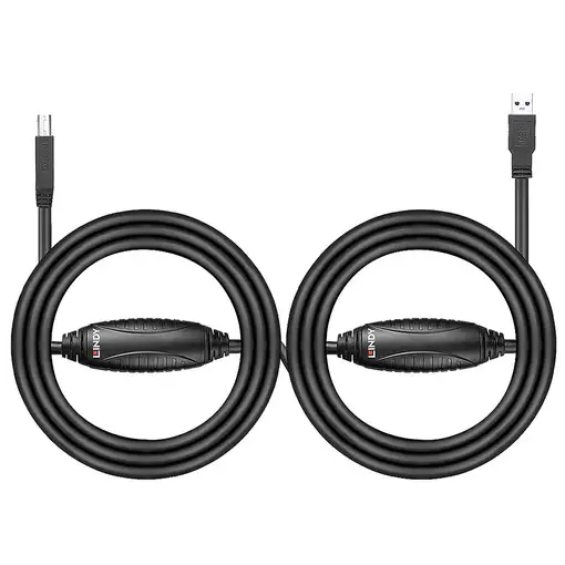 Lindy 43098 cable USB USB 3.2 Gen 1 (3.1 Gen 1) 10 m USB A USB B Negro