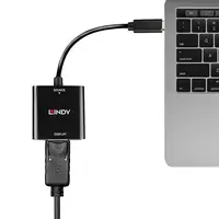 Lindy 43269 Adaptador gráfico USB 3840 x 2160 Pixeles Negro