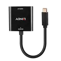 Lindy 43269 Adaptador gráfico USB 3840 x 2160 Pixeles Negro