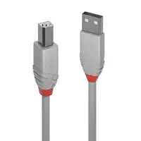 Lindy 36681 cable USB USB 2.0 0,5 m USB A USB B Gris