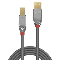 Lindy 36641 cable USB USB 2.0 1 m USB A USB B Gris