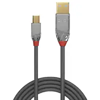 Lindy 36631 cable USB USB 2.0 1 m USB A Mini-USB B Gris