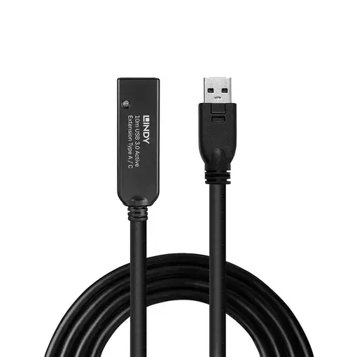Lindy 43376 cable USB USB 3.2 Gen 1 (3.1 Gen 1) 10 m USB A USB C Negro