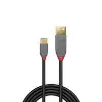 Lindy 36885 cable USB USB 2.0 0,5 m USB A USB C Negro, Gris