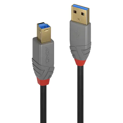 Lindy 36741 cable USB USB 3.2 Gen 1 (3.1 Gen 1) 1 m USB A USB B Negro