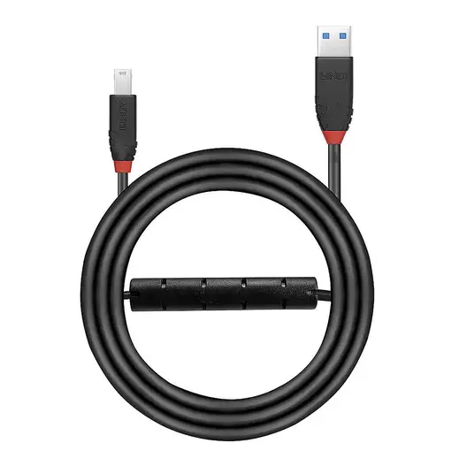 Lindy 43227 cable USB USB 3.2 Gen 1 (3.1 Gen 1) 10 m USB A USB B Negro