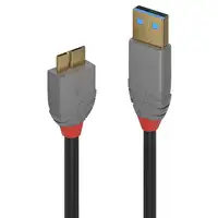 Lindy 36766 cable USB USB 3.2 Gen 1 (3.1 Gen 1) 1 m USB A Micro-USB B Negro