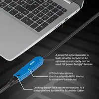 Lindy 43361 cable USB USB 3.2 Gen 1 (3.1 Gen 1) 20 m USB A Negro