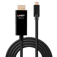 Lindy 43292 adaptador de cable de vídeo 2 m USB Tipo C HDMI tipo A (Estándar) Negr