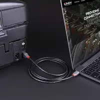 Lindy 36666 cable USB USB 3.2 Gen 1 (3.1 Gen 1) 1 m USB C USB B Negro