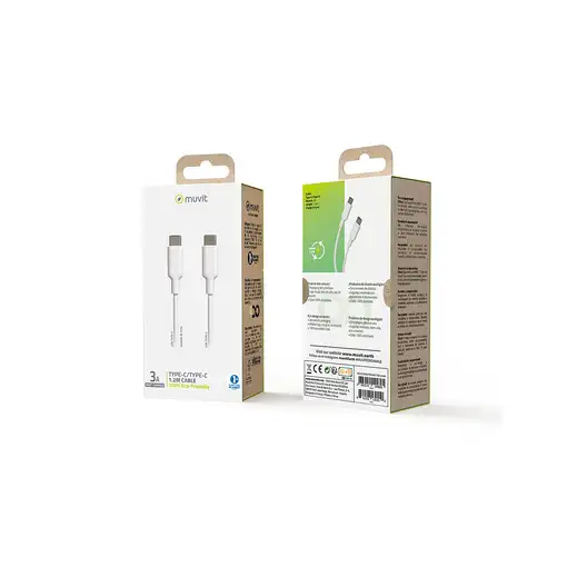 Muvit MCUSC0008 cable USB 1,2 m USB C Blanco