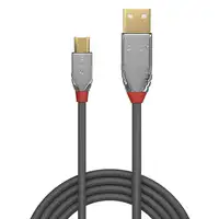 Lindy 36651 cable USB USB 2.0 1 m USB A Micro-USB B Gris