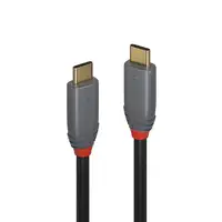 Lindy 36901 cable USB 1 m USB C Negro, Gris