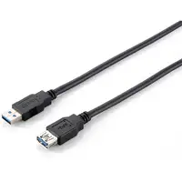 Equip 128399 Cable de extensión USB 3.0, A/M a A/F, 3,0 m, 5 Gbps, negro