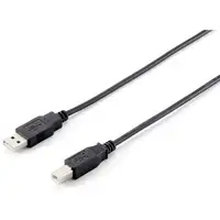 Equip 128863 Cable USB 2.0 Tipo A a Tipo B, 1,0 m , Negro