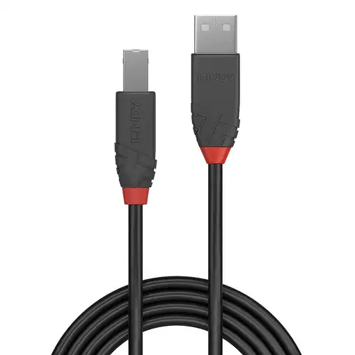 Lindy 36676 cable USB USB 2.0 7,5 m USB A USB B Negro