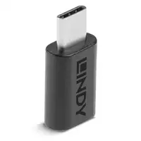 Lindy 41893 cambiador de género para cable USB 3.2 Type C Negro