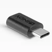 Lindy 41893 cambiador de género para cable USB 3.2 Type C Negro