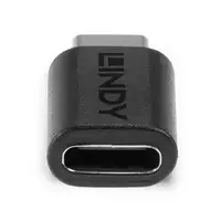 Lindy 41893 cambiador de género para cable USB 3.2 Type C Negro