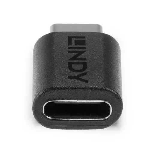 Lindy 41893 cambiador de género para cable USB 3.2 Type C Negro