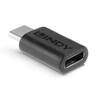 Lindy 41893 cambiador de género para cable USB 3.2 Type C Negro