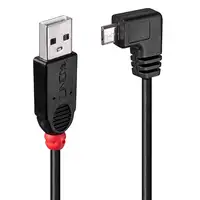 Lindy 31977 cable USB USB 2.0 2 m USB A Micro-USB B Negro