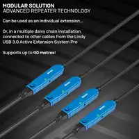 Lindy 43229 cable USB USB 3.2 Gen 1 (3.1 Gen 1) 15 m USB A Negro