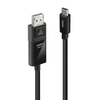 Lindy 43343 adaptador de cable de vídeo 3 m USB Tipo C DisplayPort Negro