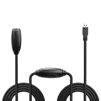 Lindy 43156 cable USB USB 3.2 Gen 1 (3.1 Gen 1) 10 m USB A Negro