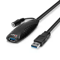 Lindy 43156 cable USB USB 3.2 Gen 1 (3.1 Gen 1) 10 m USB A Negro