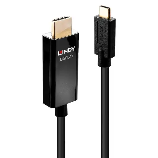 Lindy 43293 adaptador de cable de vídeo 3 m USB Tipo C HDMI tipo A (Estándar) Negr
