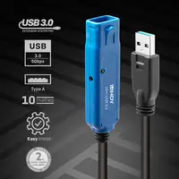Lindy 43158 cable USB USB 3.2 Gen 1 (3.1 Gen 1) 8 m USB A Negro