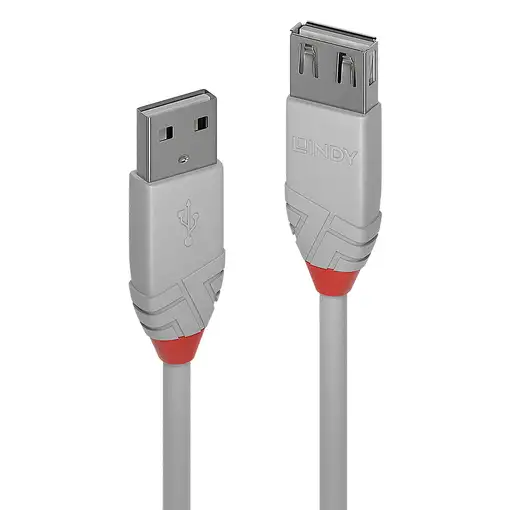 Lindy 36715 cable USB USB 2.0 5 m USB A Gris
