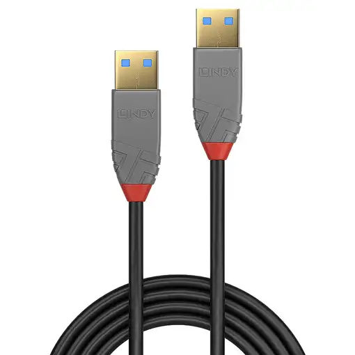 Lindy 36753 cable USB USB 3.2 Gen 1 (3.1 Gen 1) 3 m USB A Negro, Gris