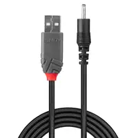 Lindy 70265 cable de transmisión Negro 1,5 m USB A EIAJ-01 (2.5 mm, 0.7 mm)