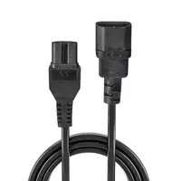 Lindy 30314 cable de transmisión Negro 2 m C14 acoplador C15 acoplador