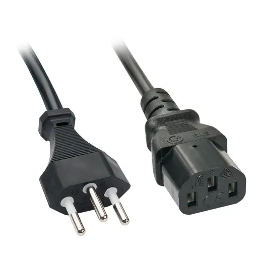 Lindy 30417 cable de transmisión Negro 2 m C13 acoplador