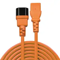 Lindy 30475 cable de transmisión Naranja 2 m C13 acoplador C14 acoplador