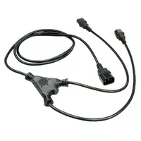Lindy 30039 cable de transmisión Negro 2 m C14 acoplador Acoplador C13 2 x